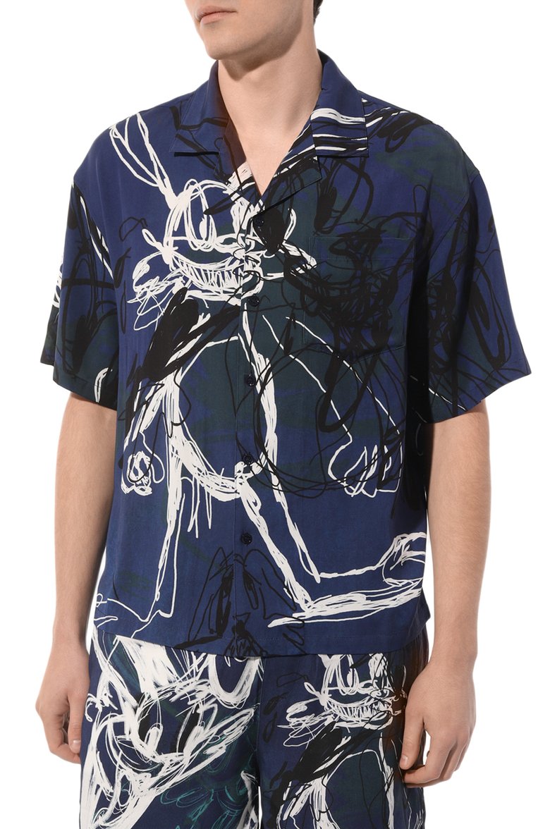 Рубашка из вискозы DOMREBEL, арт. MR00/CAMP C0LLAR SHIRT, фото 1