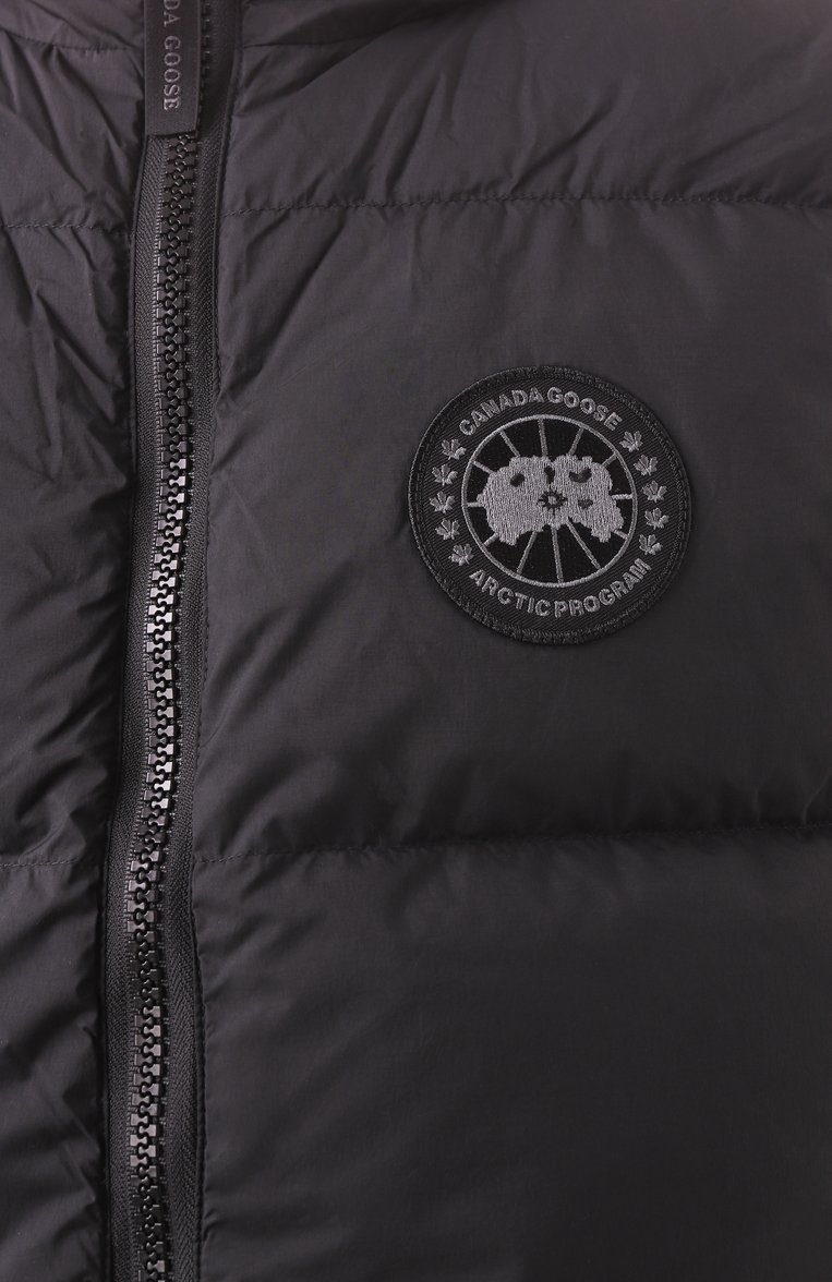 Мужской пуховый жилет lawrence CANADA GOOSE черного цвета, арт. 2804MB | Фото 6 (Материал сплава: Проставлено; Материал утеплителя: Пух и перо; Драгоценные камни: Проставлено; Длина (верхняя одежда): Короткие; Материал подклада: Синтетический материал; Мужское Кросс-КТ: жилеты-объемные; Стили: Кэжуэл; Материал внешний: Синтетический материал)