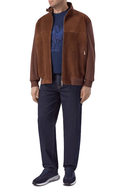 Хлопковая футболка Stefano Ricci MNH6205360/TE001 Синий  MNH6205360/TE001 Фото 2