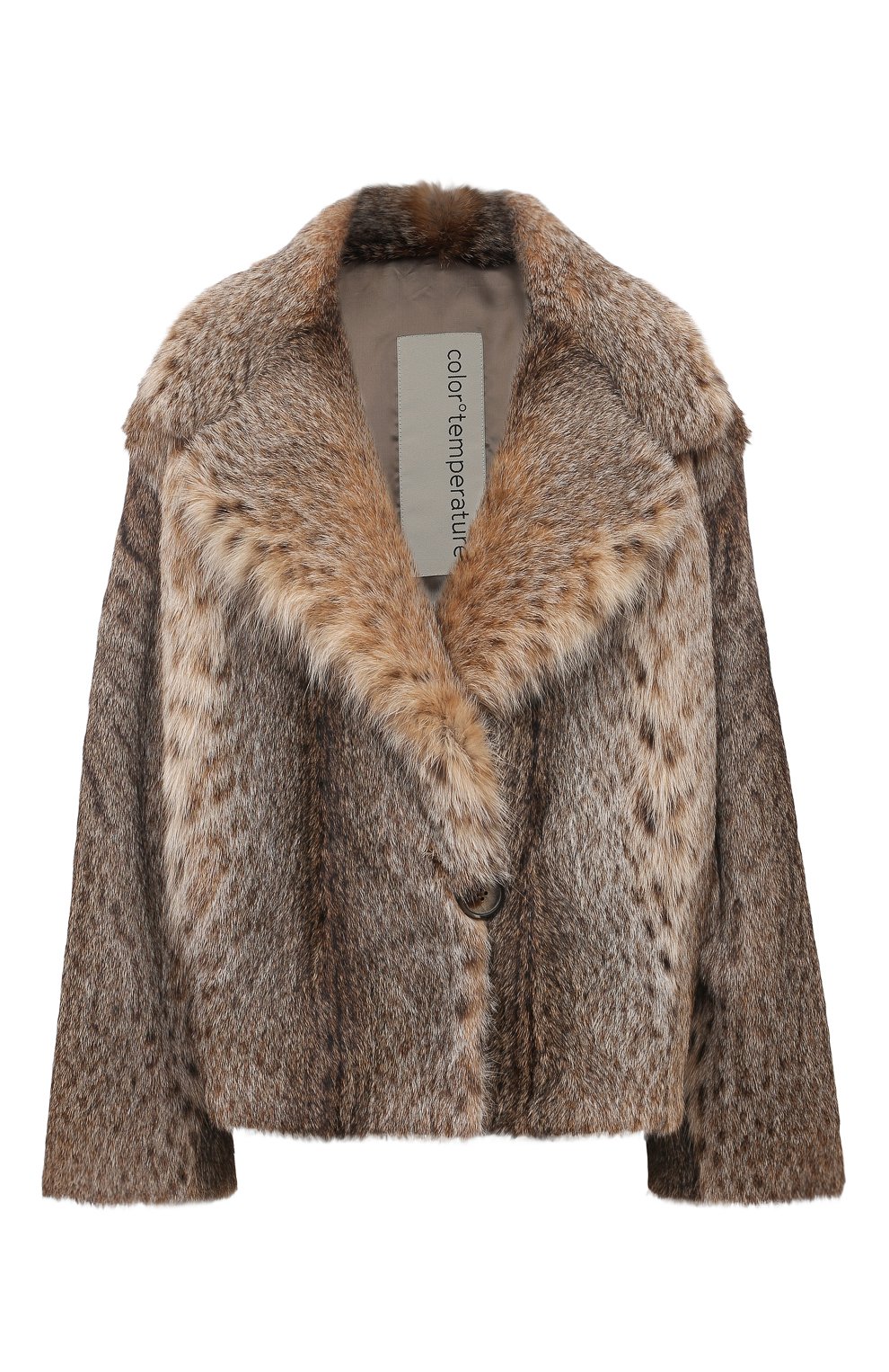Шуба из меха рысевидной кошки COLOR TEMPERATURE, арт. К-9/221, фото 1