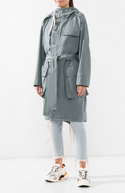 Хлопковая парка ACNE STUDIOS зеленого цвета по цене 61400 руб., арт. A90102, фото 3 Хлопковая парка ACNE STUDIOS, арт. A90102, фото 3