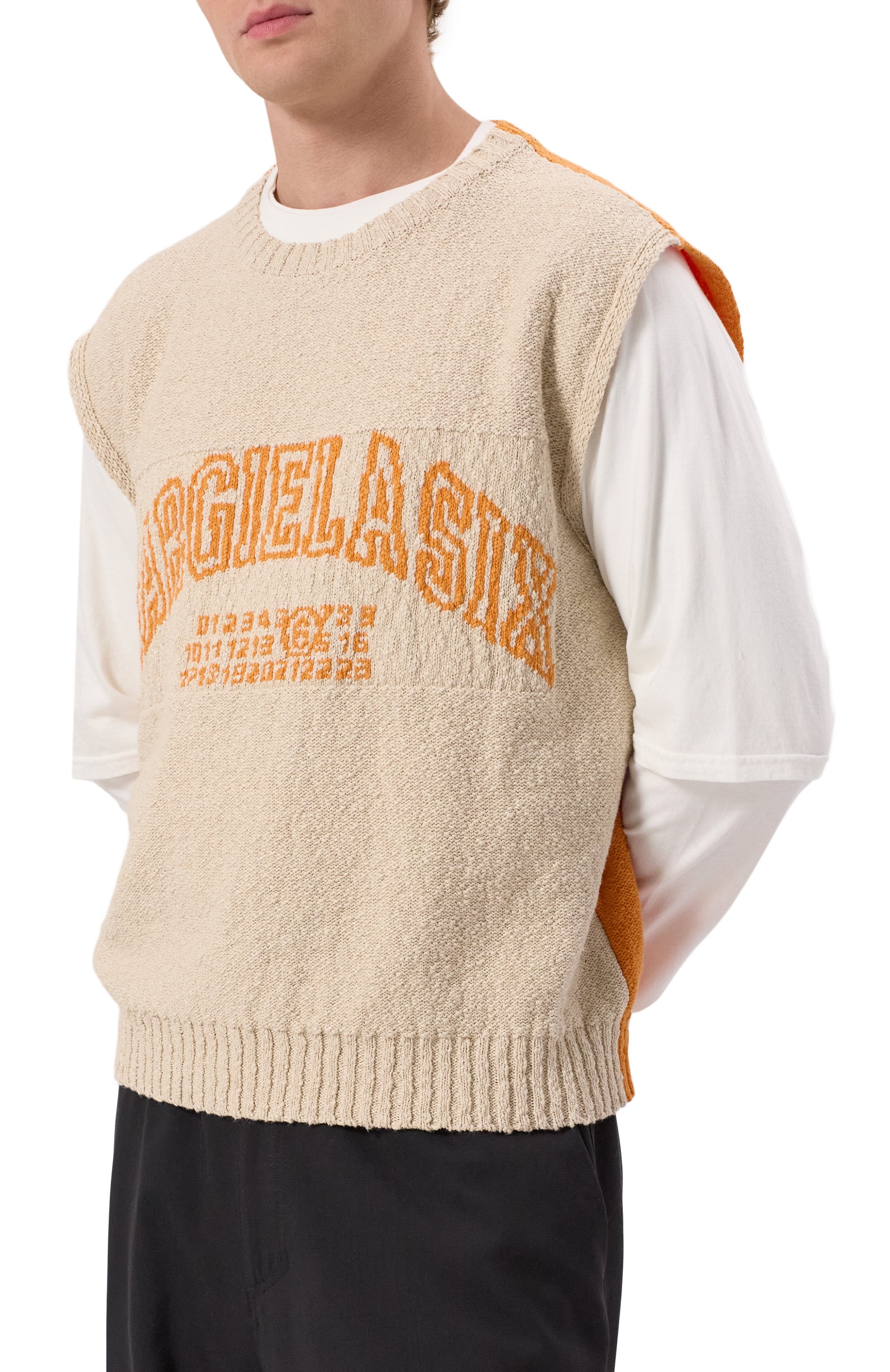 Жилет из хлопка и льна MM6, арт. SH0FB0012/M13084, фото 3