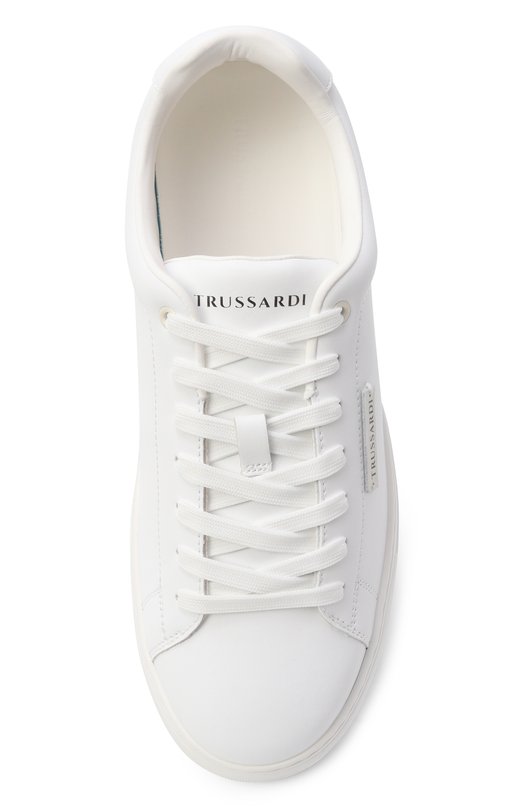 Кожаные кеды Trussardi N029S001055N Белый  N029S001055N Фото 5