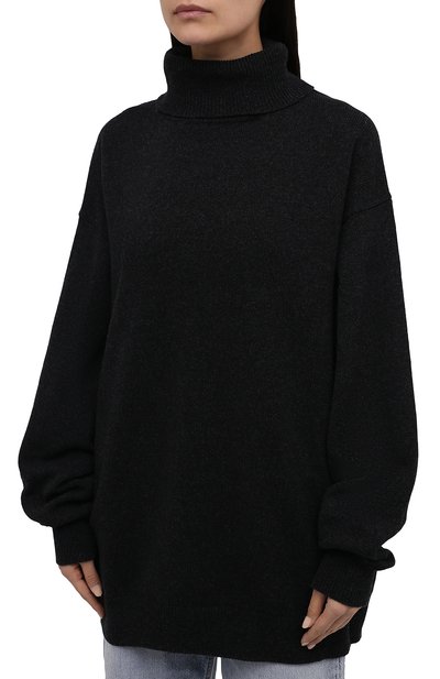 Шерстяной свитер DRIES VAN NOTEN темно-серого цвета по цене 65600 руб., арт. 212-011276-3702, фото 3 Шерстяной свитер DRIES VAN NOTEN, арт. 212-011276-3702, фото 3