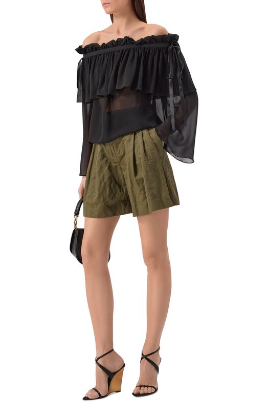 Шорты Nina Ricci 26PCPA009/C01109 Хаки  26PCPA009/C01109 Фото 2