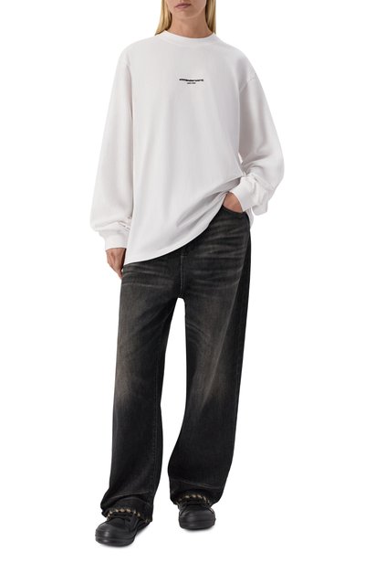Женская хлопковый лонгслив ALEXANDER WANG, арт. UCC3261908