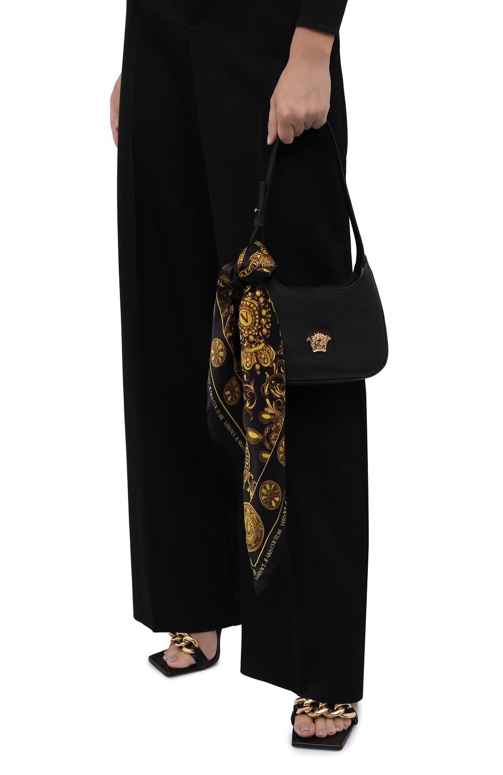 Шелковый платок VERSACE JEANS COUTURE, арт. 71HA7H01-F0ULARD SATIN REGALIA/ZG005, фото 5