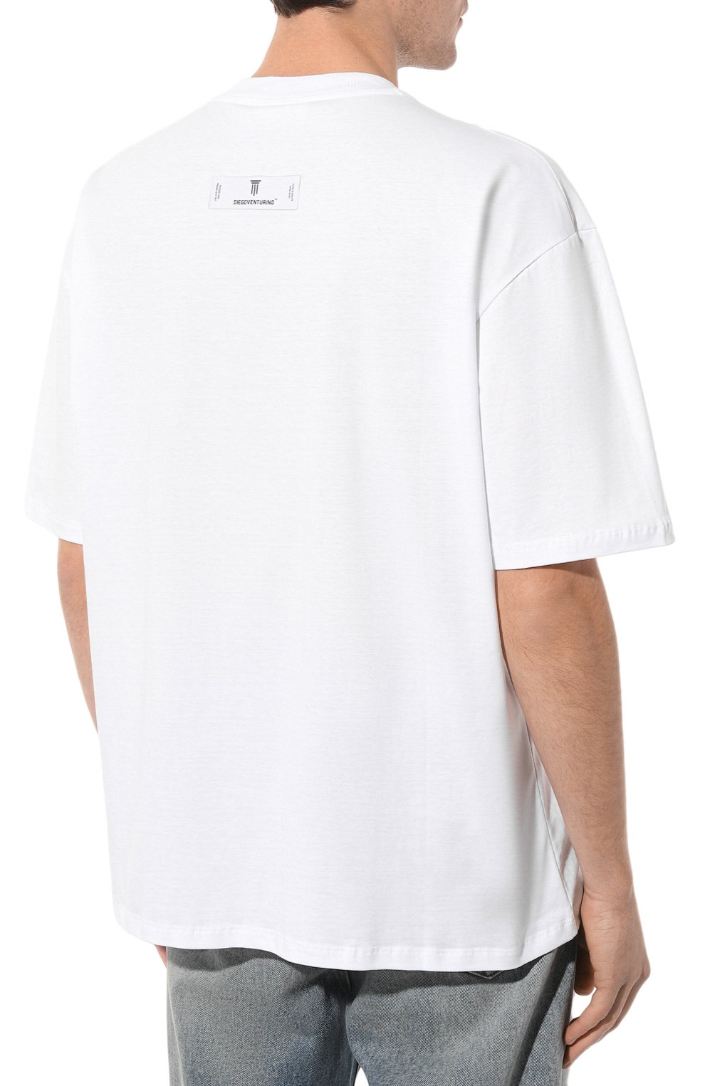 Хлопковая футболка DIEGO VENTURINO, арт. D3W3TS0SWAG, фото 4