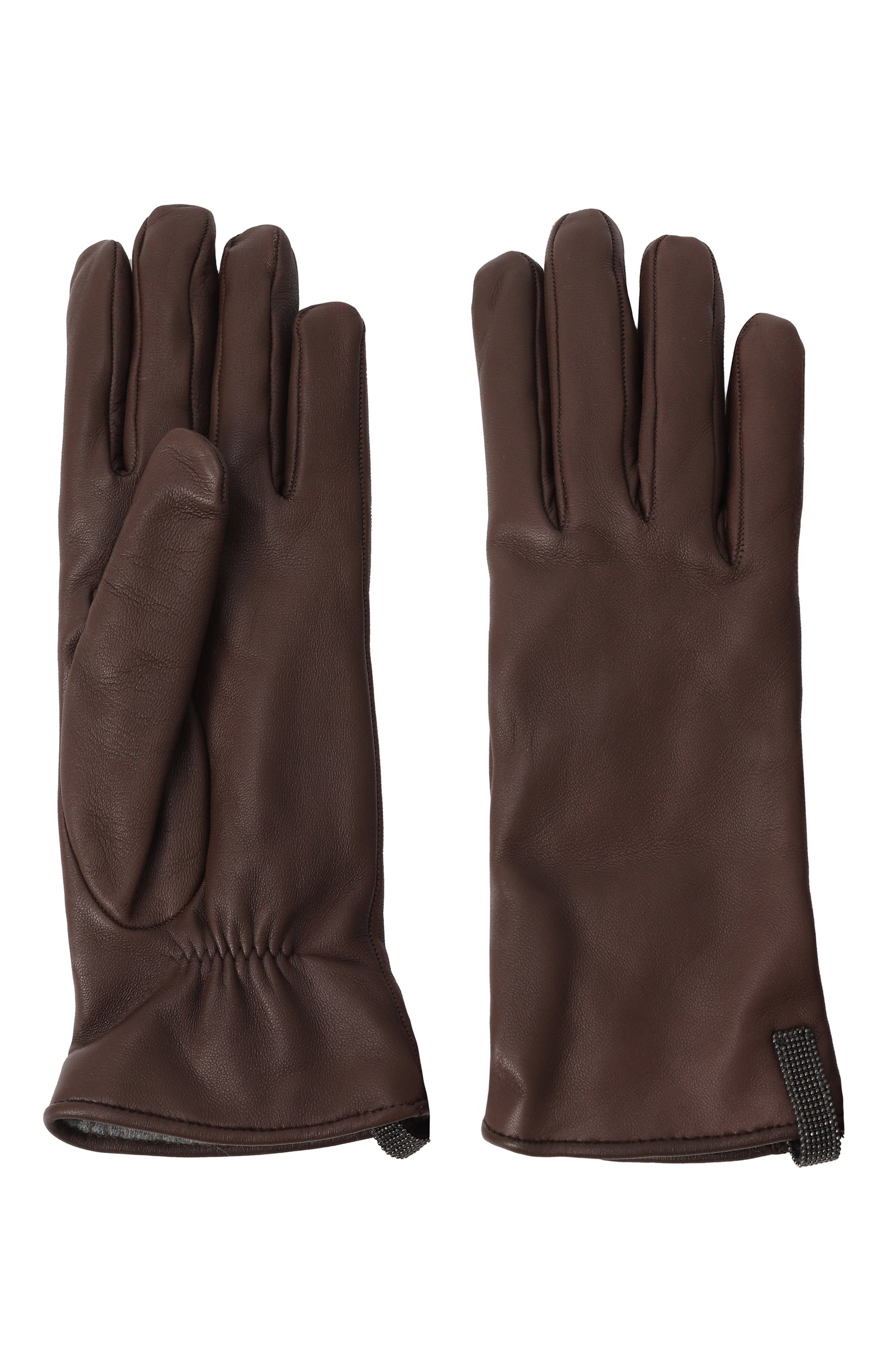 Кожаные перчатки BRUNELLO CUCINELLI, арт. MPNGI9009, фото 2