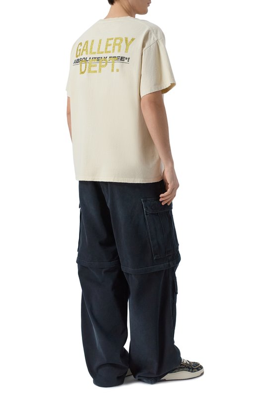 Хлопковая футболка Gallery Dept. FT-10052 Кремовый  FT-10052 Фото 2
