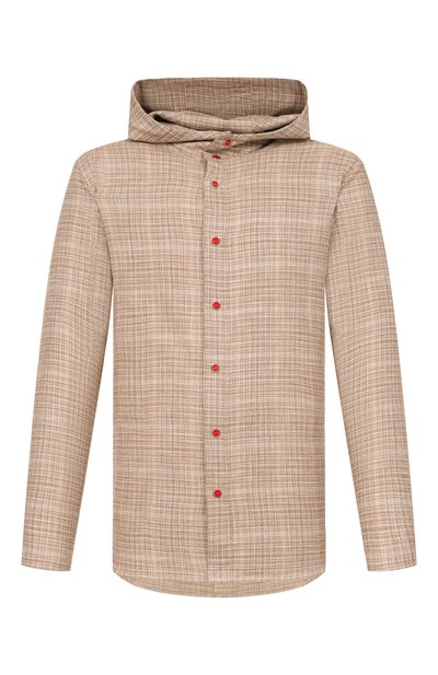 Мужская рубашка из шерсти и шелка KITON, арт. UMCPETEK0617E18