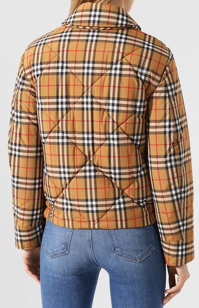 Стеганая куртка на молнии с отложным воротником BURBERRY, арт. 8002677, фото 4