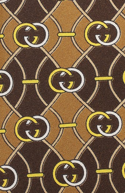 Шелковый галстук GUCCI, арт. 561986/4E001, фото 3