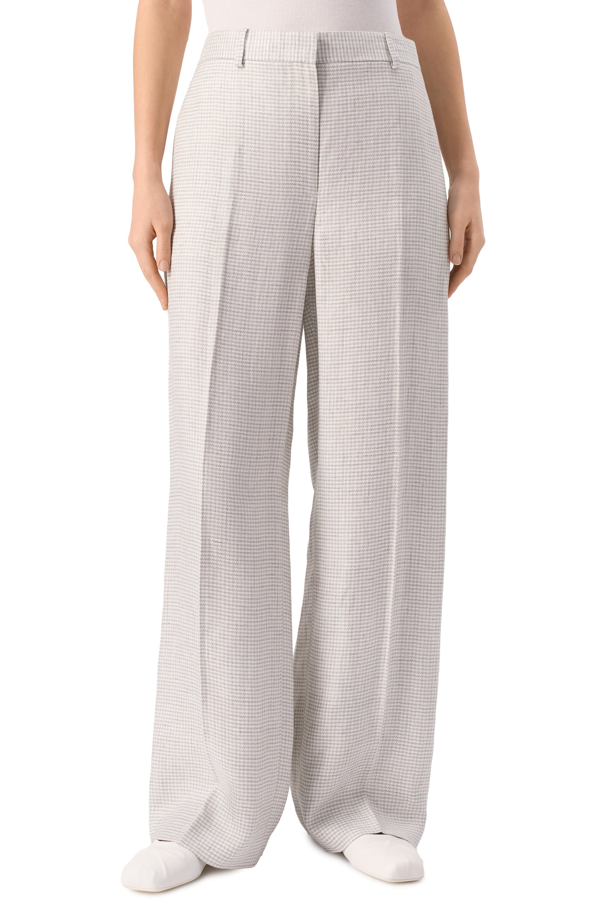 Брюки изо льна и вискозы THEORY, арт. 01103203, фото 3