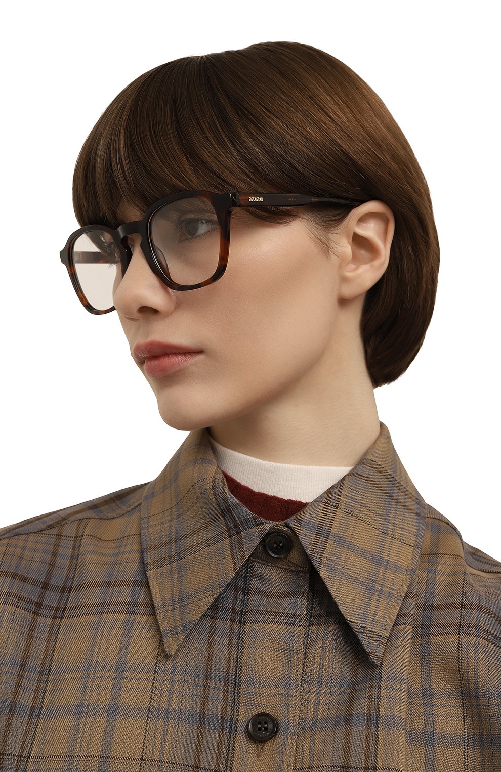 Оправа EIGENGRAU коричневого цвета по цене 18000 руб., арт. 643HZ-EBR, фото 2 Оправа EIGENGRAU, арт. 643HZ-EBR, фото 2