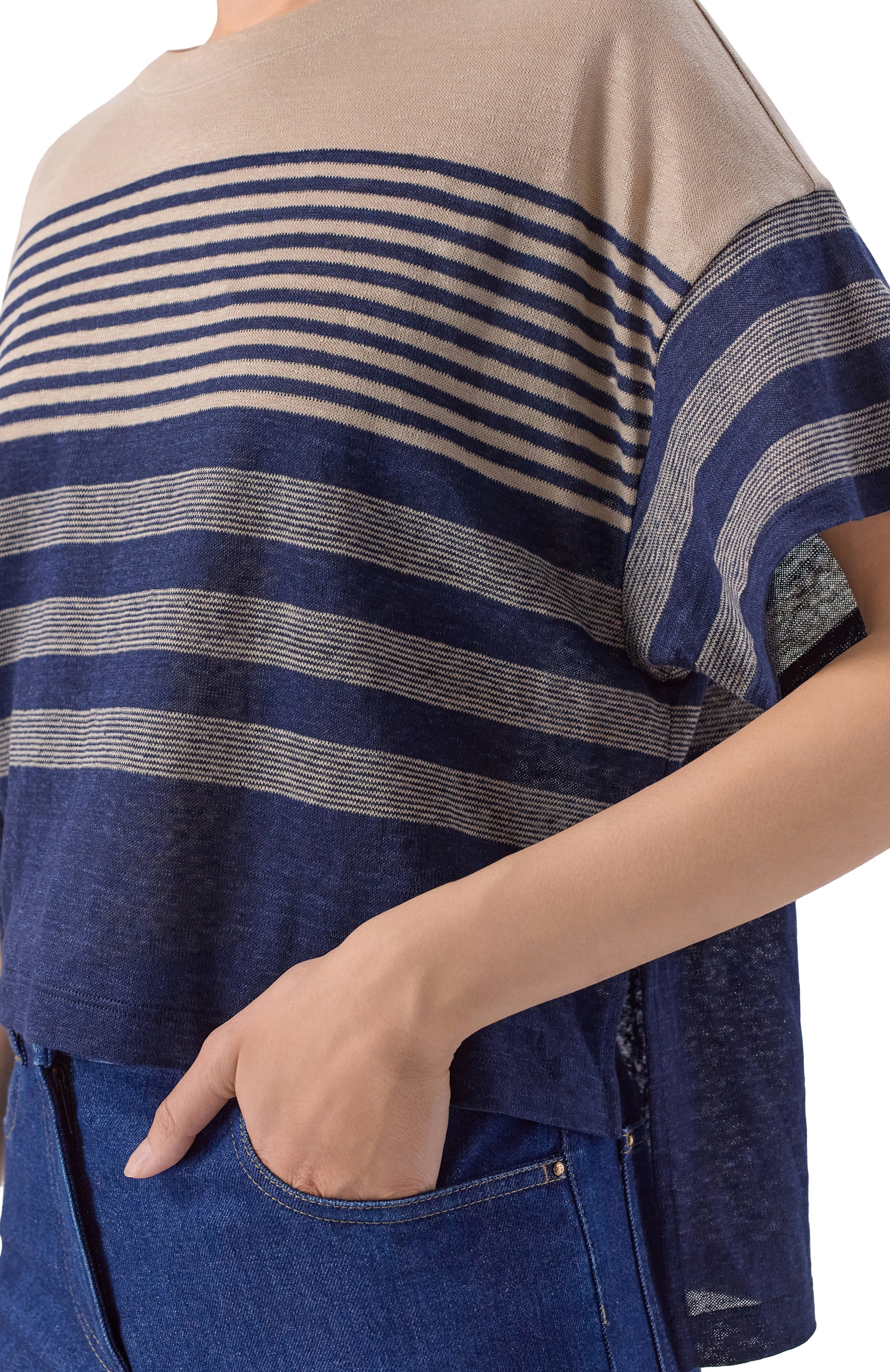 Льняная футболка GIORGIO ARMANI, арт. GW003264/AF24984, фото 5