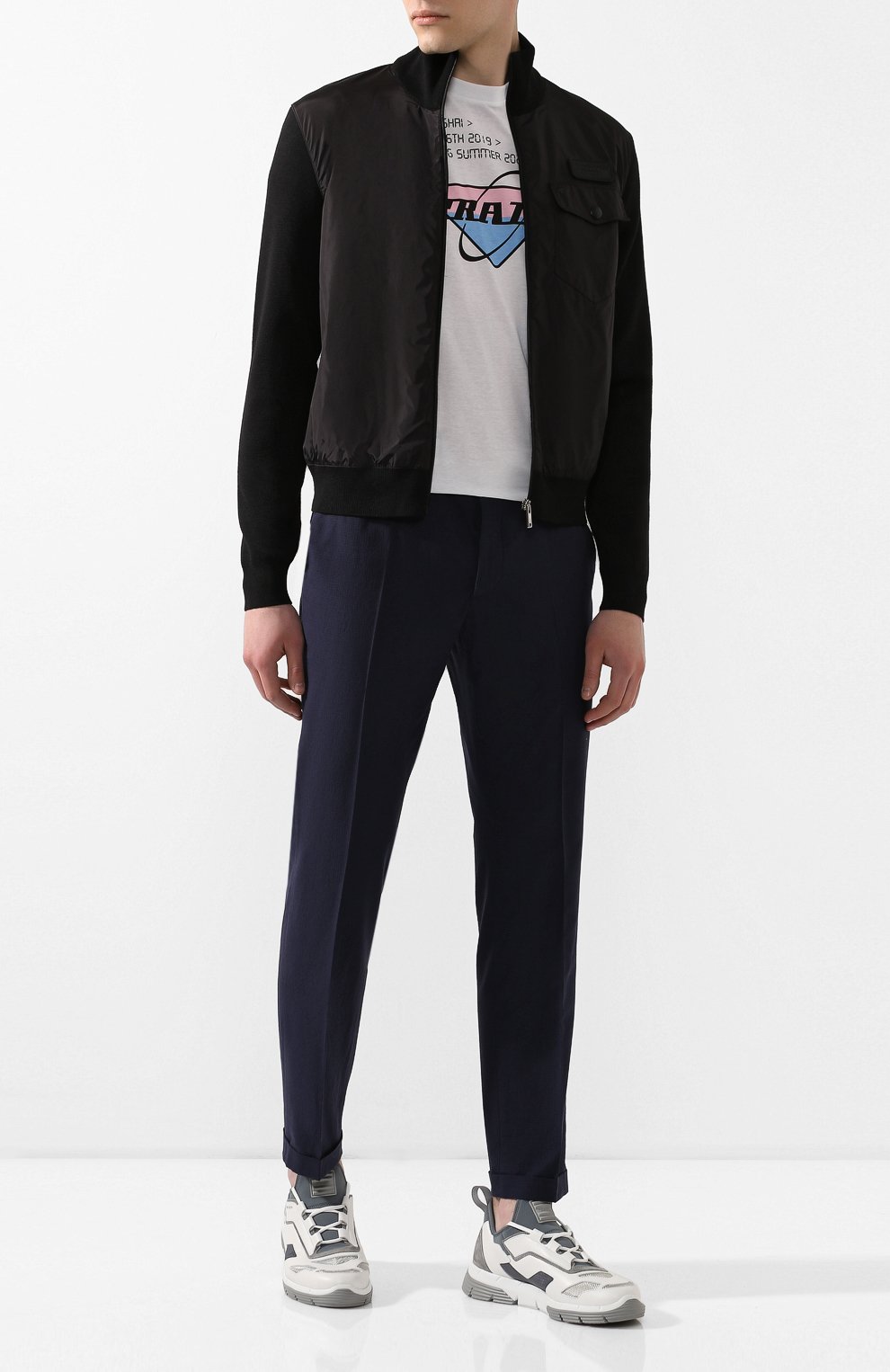 Комбинированный кардиган PRADA, арт. UMC134-72Y-F0002-192, фото 2