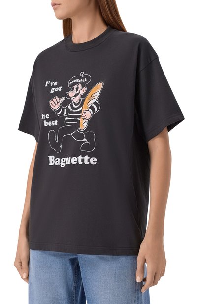 Хлопковая футболка DOMREBEL черного цвета по цене 22100 руб., арт. BAGUETTE/T-SHIRT, фото 3 Хлопковая футболка DOMREBEL, арт. BAGUETTE/T-SHIRT, фото 3