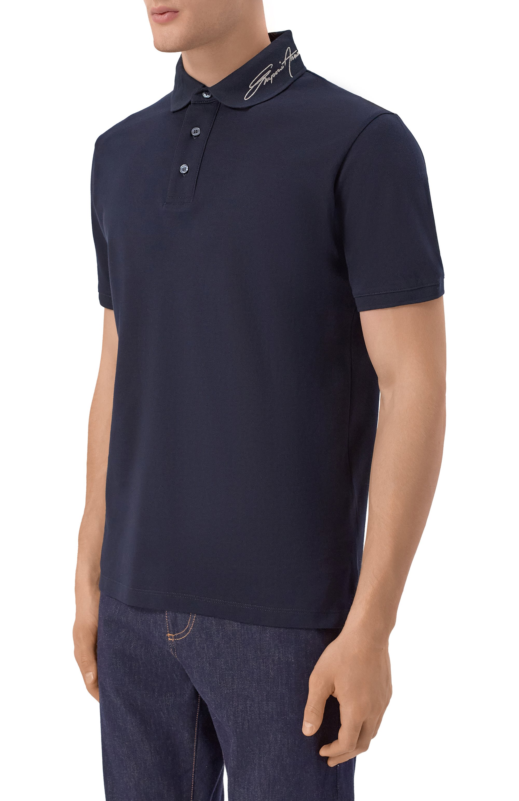Хлопковое поло EMPORIO ARMANI, арт. EM002999/AF12955, фото 3