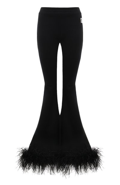 Женские хлопковые брюки с отделкой перьями GIUSEPPE DI MORABITO, арт. 02PSPA095P 02294