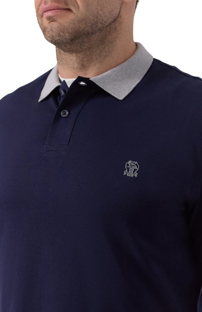 Хлопковое поло BRUNELLO CUCINELLI, арт. M0B138791G, фото 5