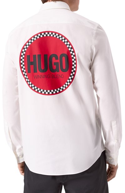 Хлопковая рубашка HUGO, арт. 50534280, фото 4