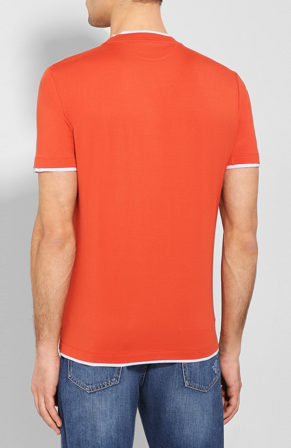 Хлопковая футболка BRUNELLO CUCINELLI, арт. M0T617427, фото 4