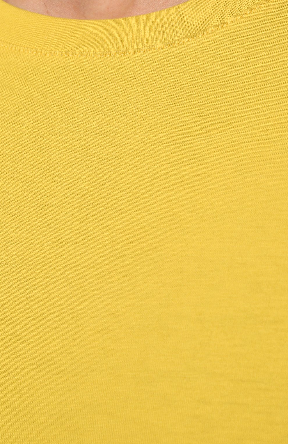 Хлопковая футболка HANRO желтого цвета по цене 9660 руб., арт. 075050., фото 5 Хлопковая футболка HANRO, арт. 075050., фото 5