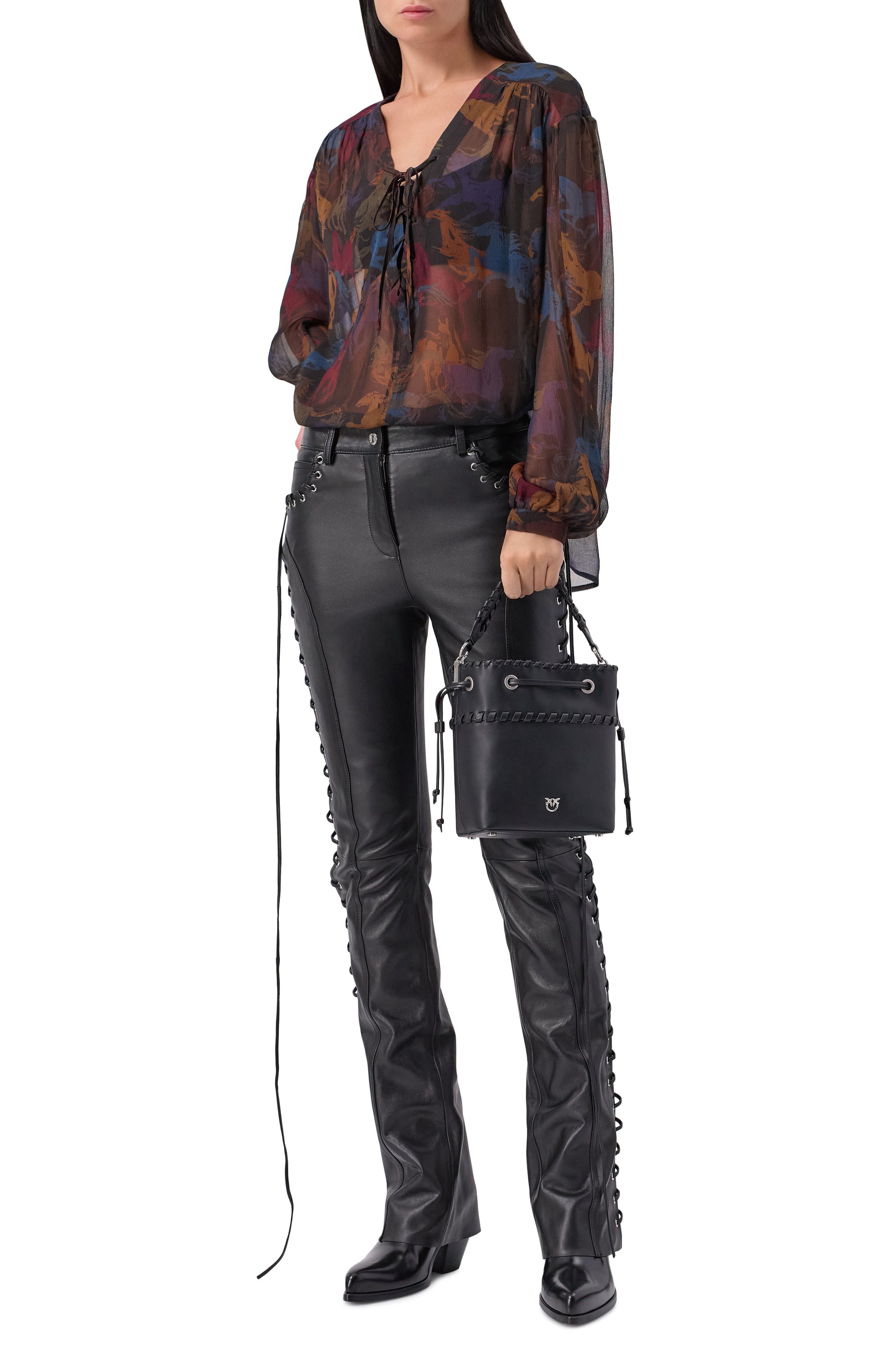 Сумка bucket small PINKO, арт. 104303/A20R, фото 7