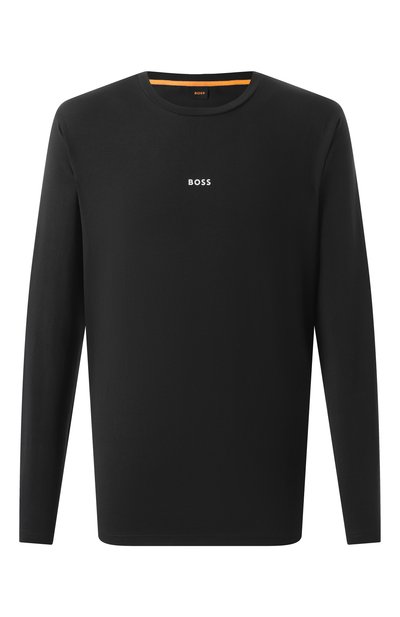 Мужская хлопковый лонгслив BOSS ORANGE, арт. 50473286