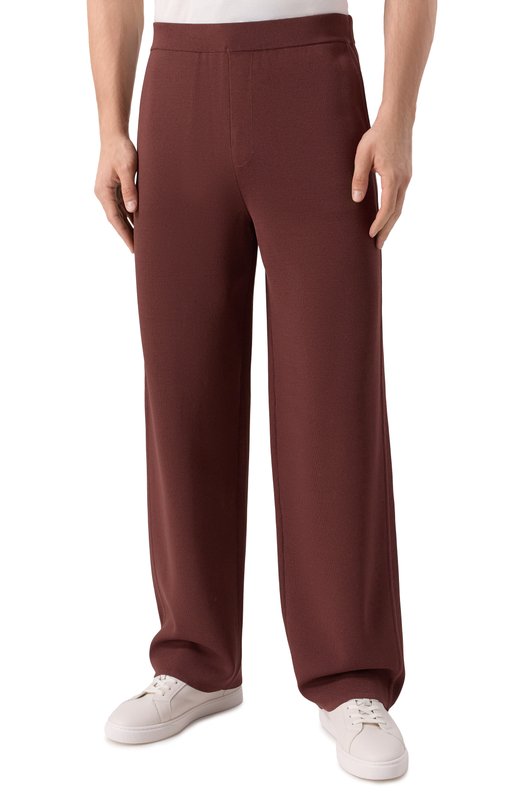 Брюки из вискозы 12STOREEZ 131772 Коричневый  131772 Фото 3
