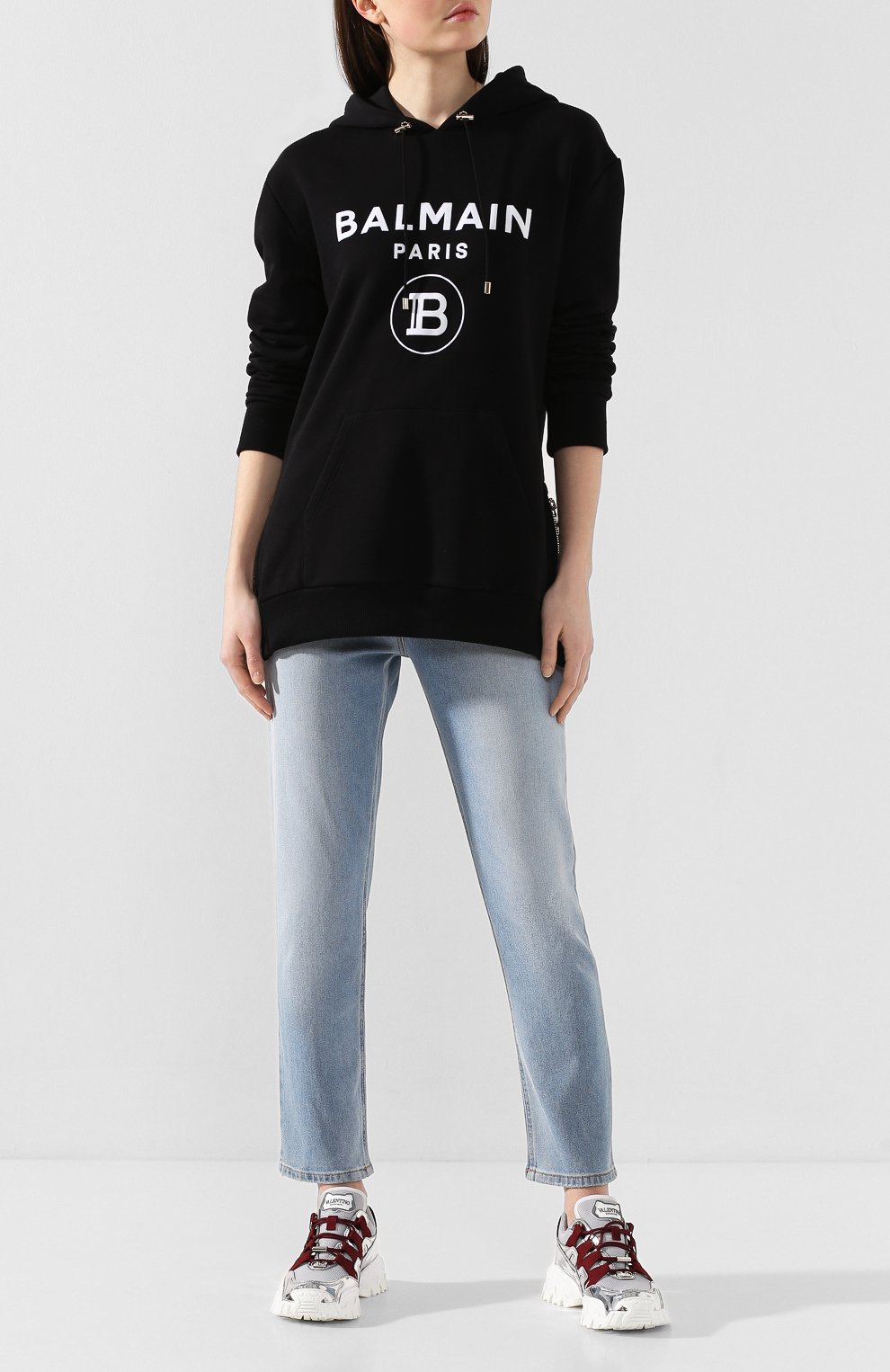 Хлопковое худи BALMAIN, арт. TF13892/I346, фото 2