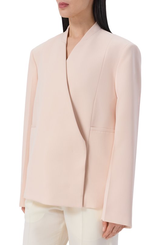 Шерстяной жакет Jil Sander J02BN0236/J40002 Розовый  J02BN0236/J40002 Фото 3