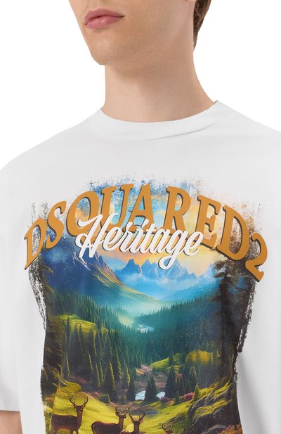 Хлопковая футболка DSQUARED2, арт. S74GD1467/S24583, фото 5