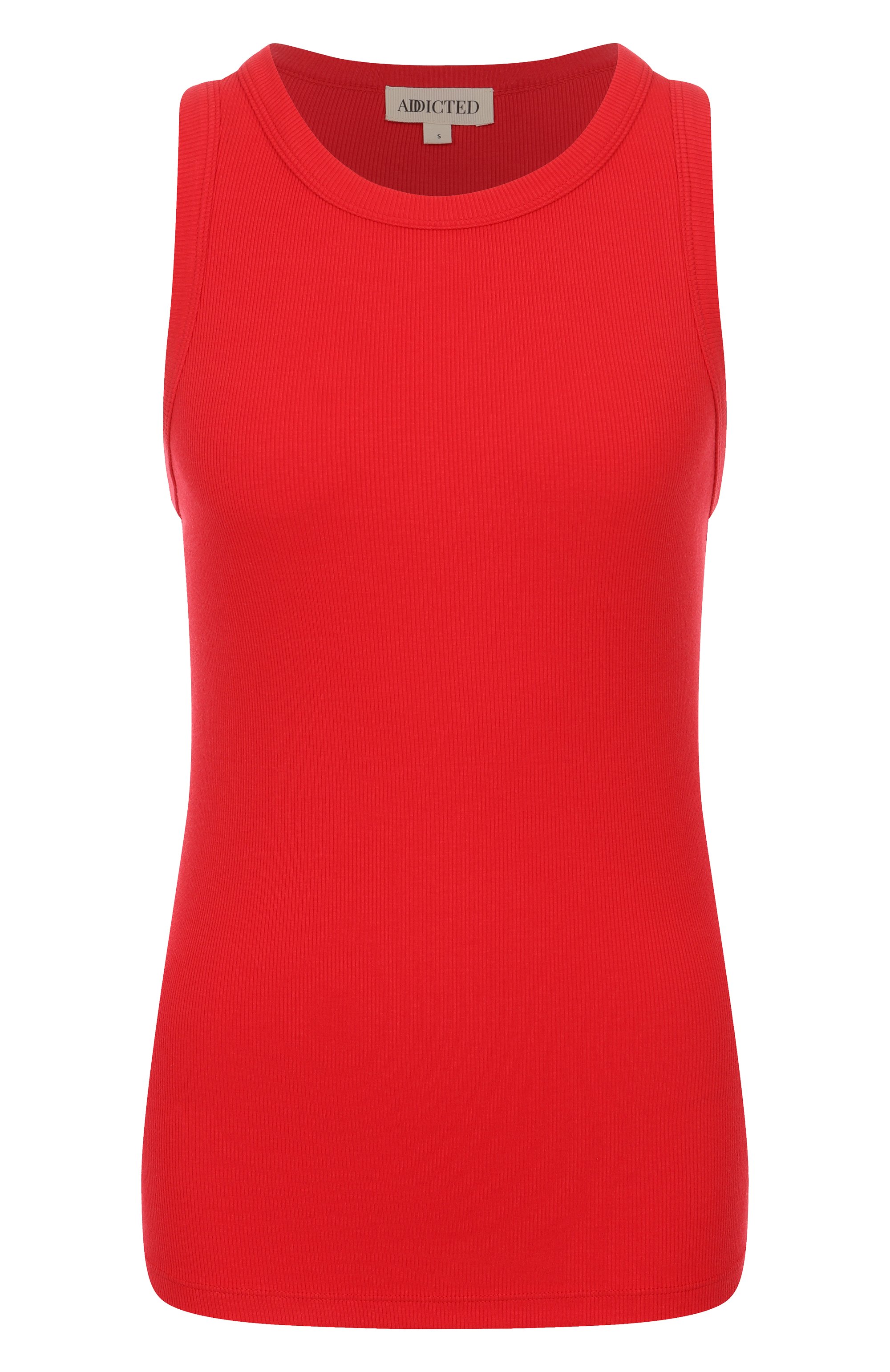 Майка ADDICTED красного цвета по цене 10330 руб., арт. FT2316, фото 1 Майка ADDICTED, арт. FT2316, фото 1