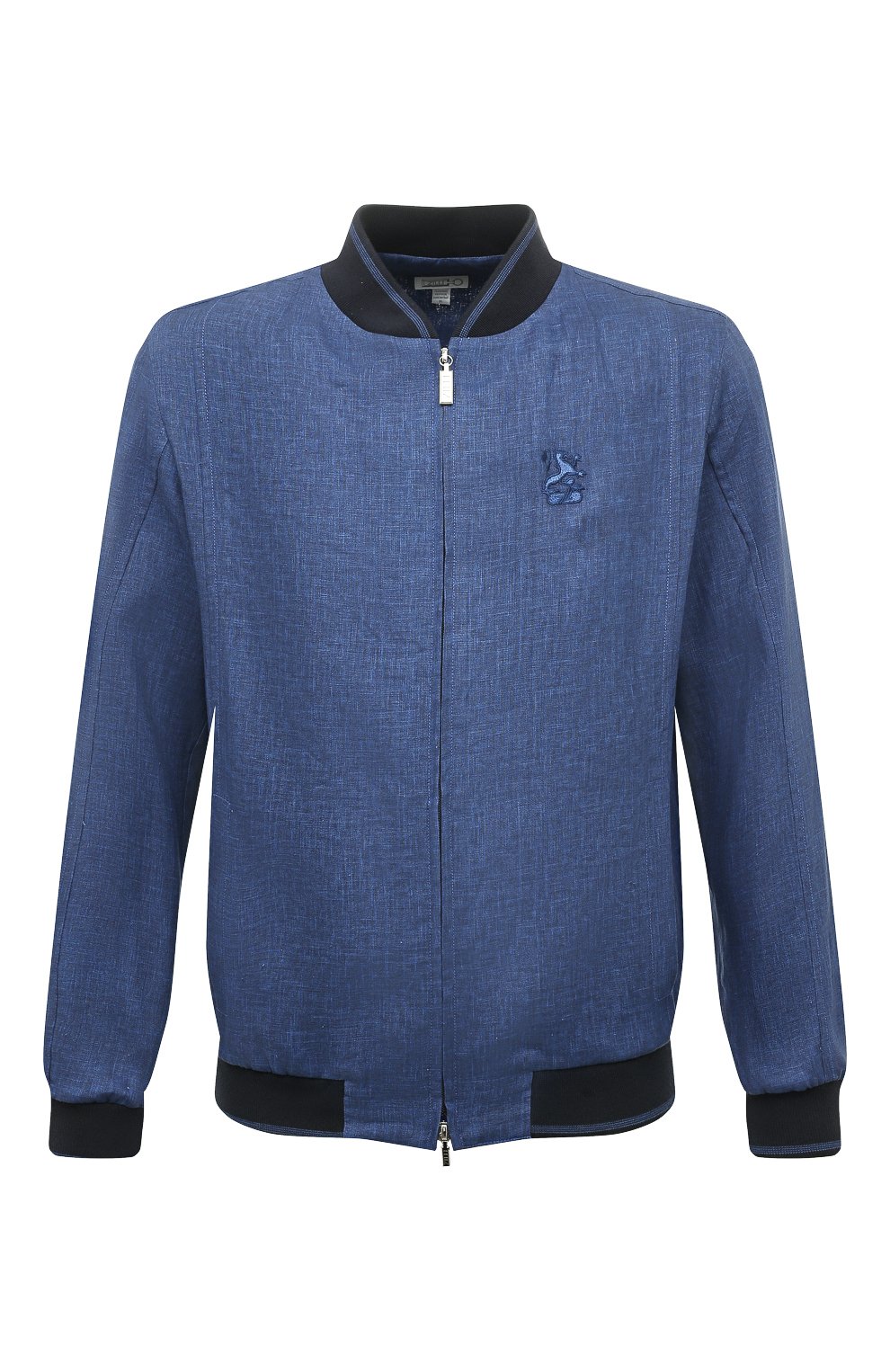 Льняной бомбер ZILLI синего цвета по цене 245000 руб., арт. MF0-84060-G13711/0001, фото 1 Льняной бомбер ZILLI, арт. MF0-84060-G13711/0001, фото 1