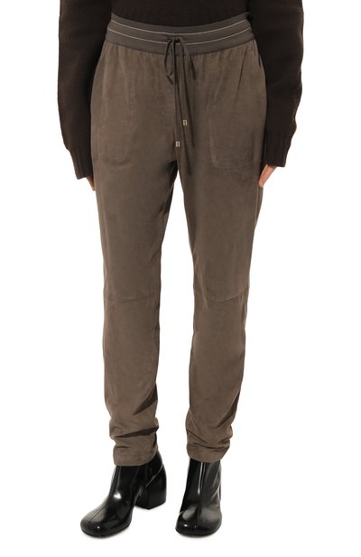 Замшевые брюки LORENA ANTONIAZZI, арт. A2243PA80A/484, фото 3