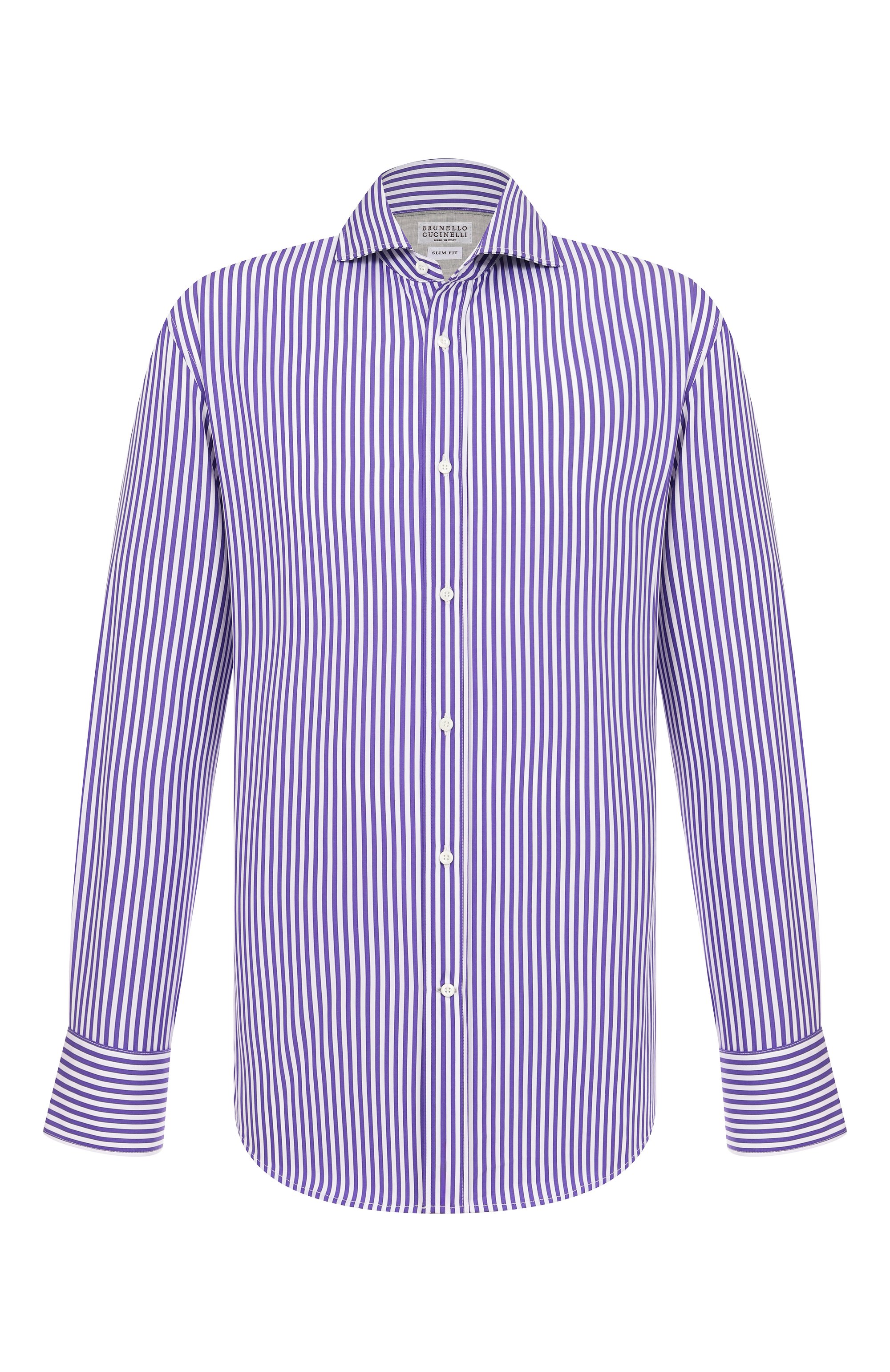 Хлопковая рубашка BRUNELLO CUCINELLI, арт. MY6501718, фото 1