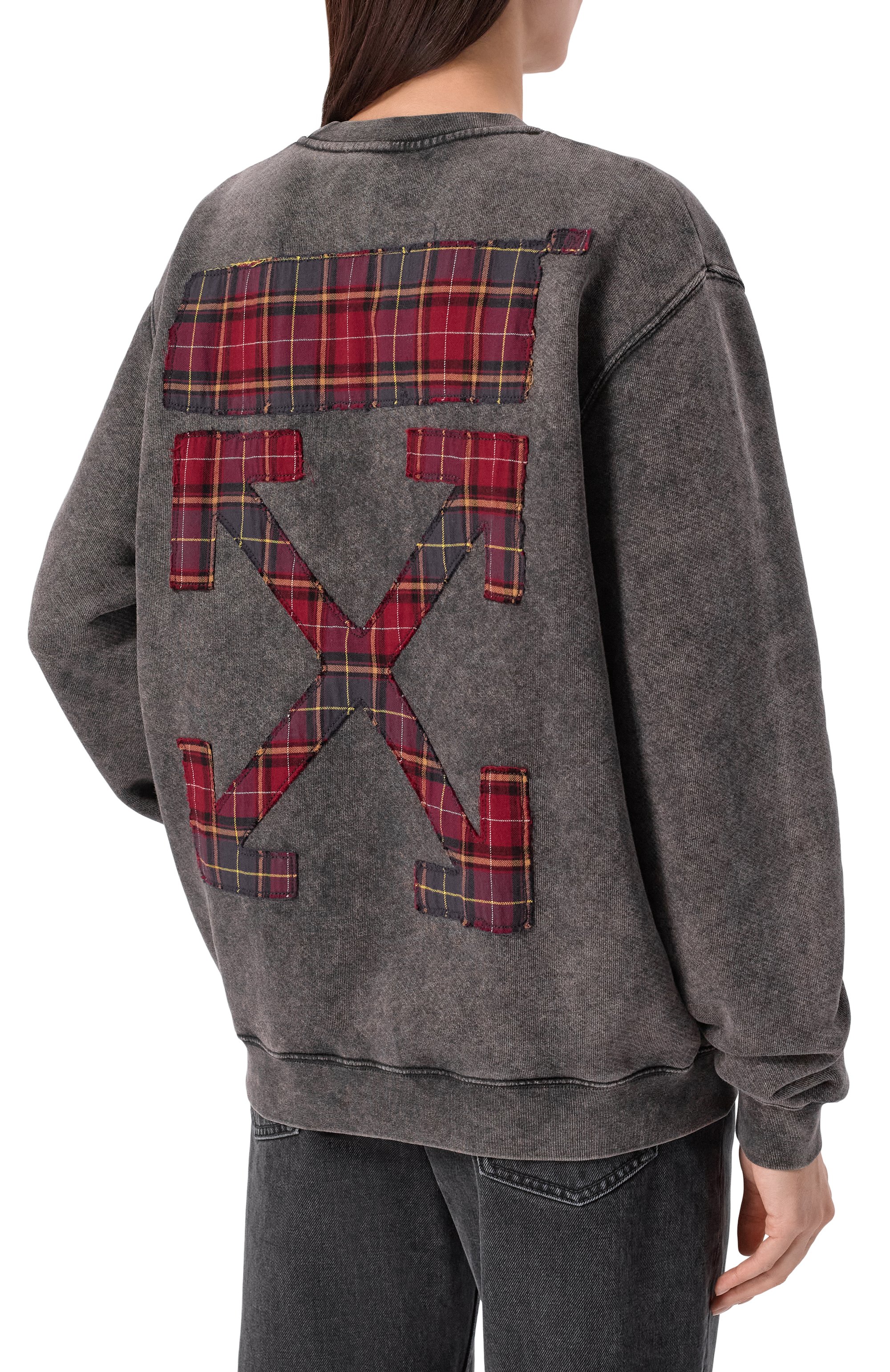 Хлопковый свитшот OFF-WHITE, арт. 0WBA055F25FLE002, фото 4