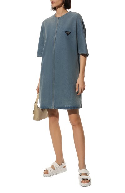 Кожаные сандалии PRADA, арт. 1X721M-038-F0009-020, фото 2