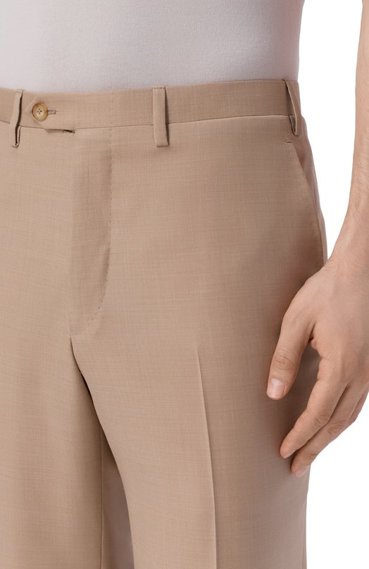 Шерстяные брюки Kiton UPNFCK0626G Бежевый  UPNFCK0626G Фото 5