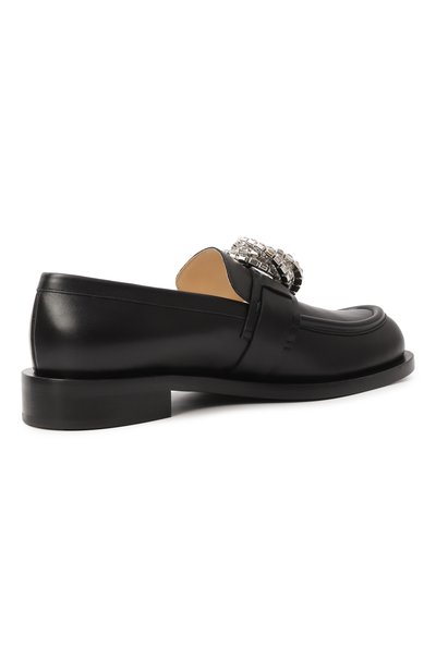 Кожаные лоферы galaxy MACH & MACH, арт. FW25-S0743-30-NAP-BLK, фото 5