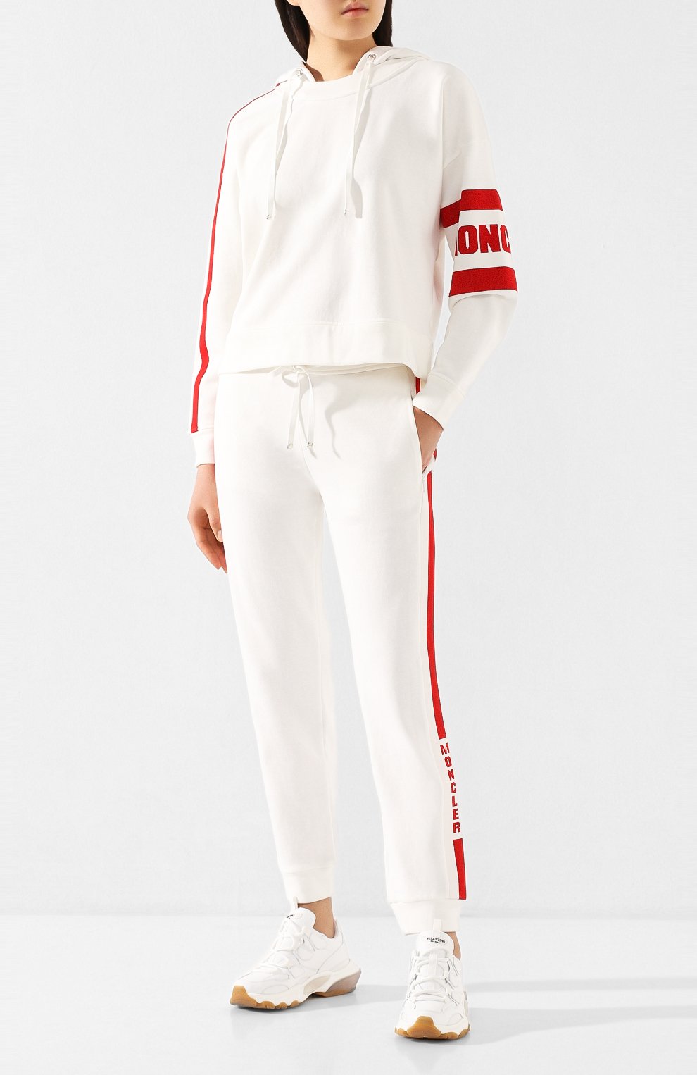 Хлопковые джоггеры MONCLER, арт. F1-093-8H706-00-V8105, фото 2