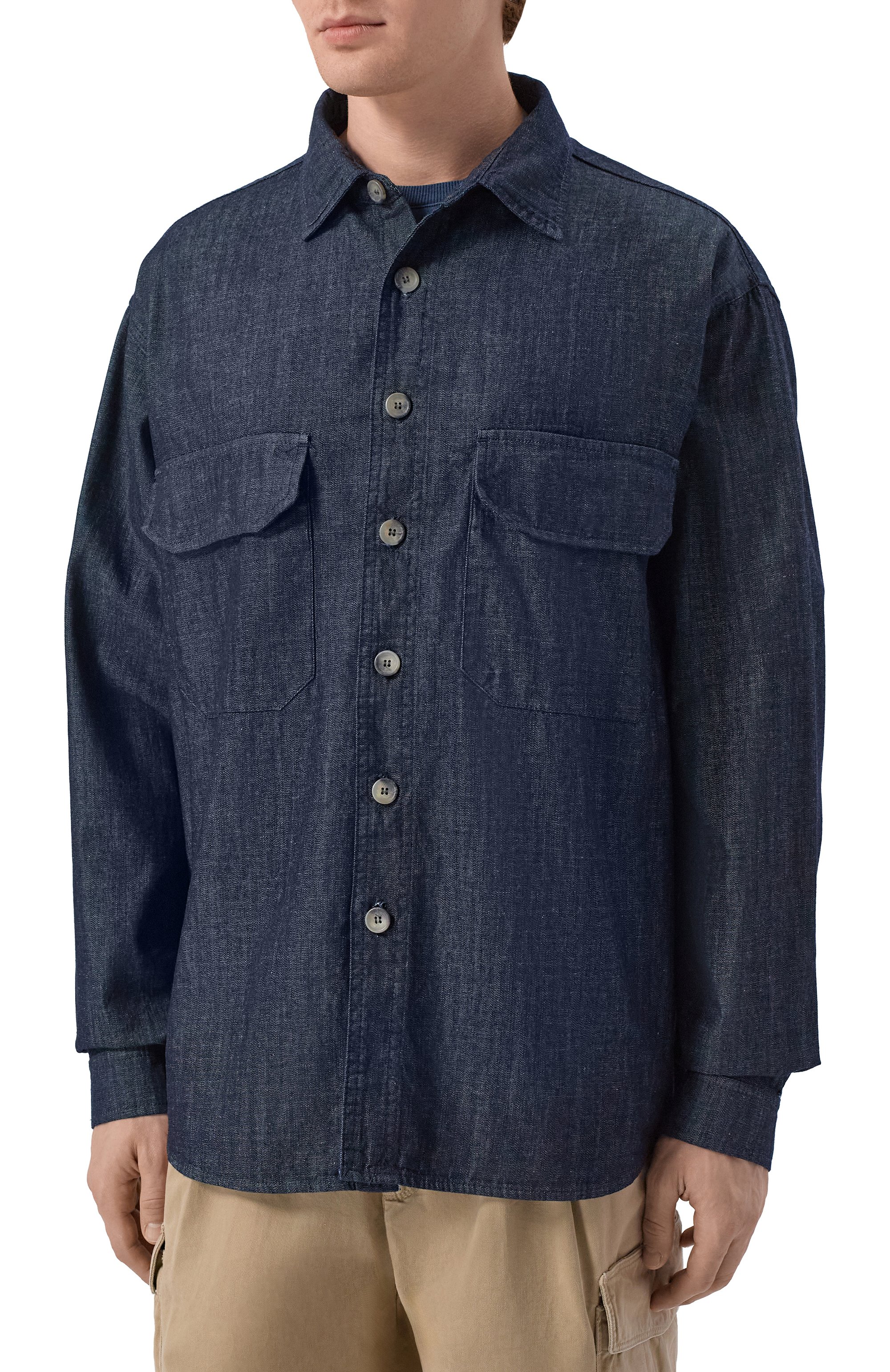 Хлопковая рубашка WHITE SAND, арт. 26SU20/324, фото 3