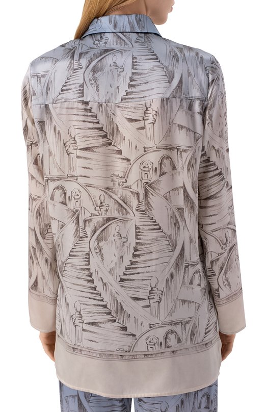 Атласная рубашка Kiton D58460K0585G08 Разноцветный  D58460K0585G08 Фото 4