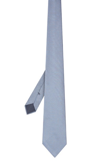 Шелковый галстук ZEGNA голубого цвета по цене 19950 руб., арт. Z3D02T/1UM, фото 3 Шелковый галстук ZEGNA, арт. Z3D02T/1UM, фото 3