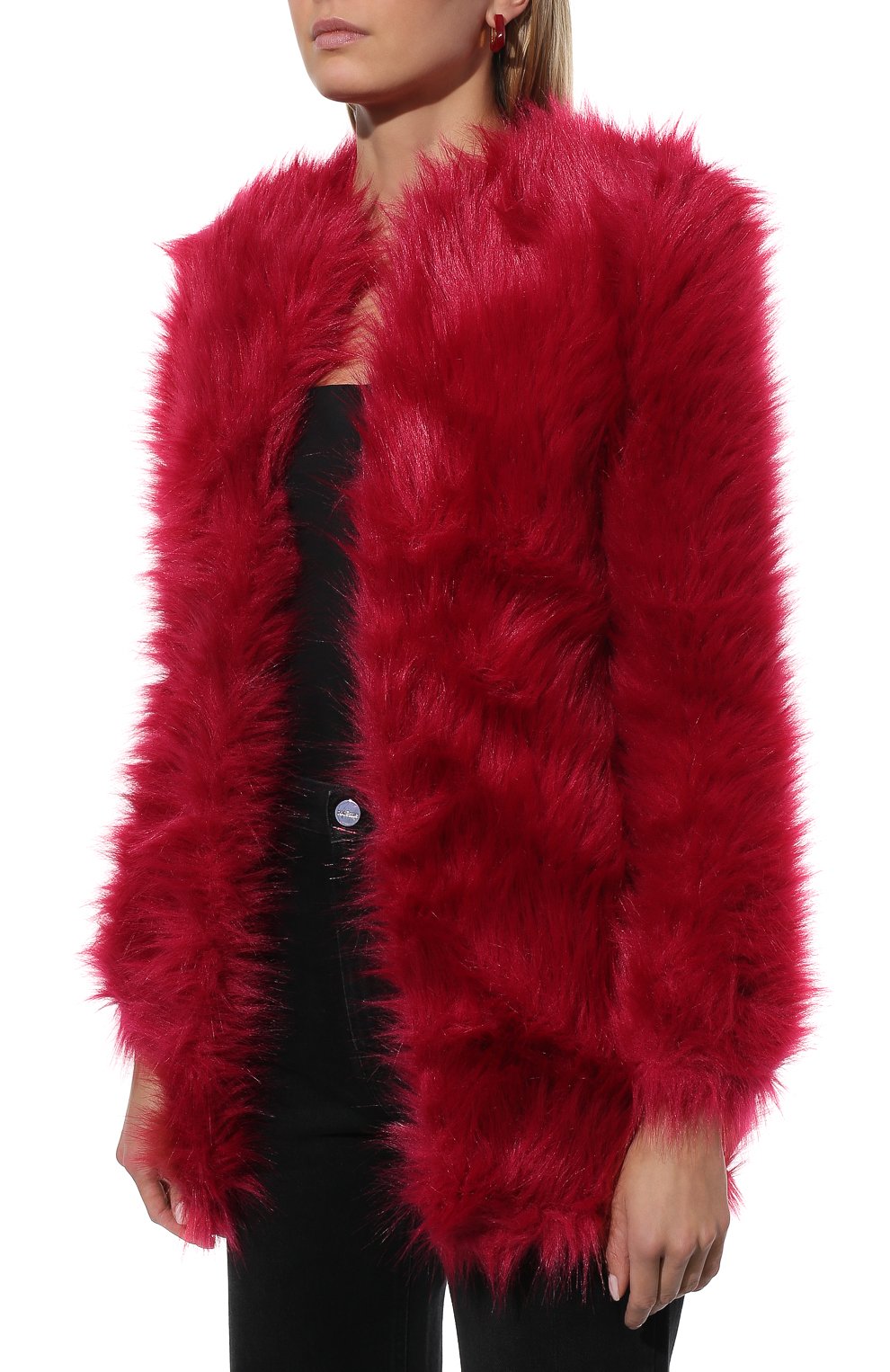 Пальто из экомеха SAINT LAURENT, арт. 673148/Y7D45, фото 3