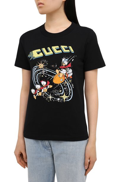 Хлопковая футболка disney x gucci GUCCI, арт. 644671/XJDBD, фото 3
