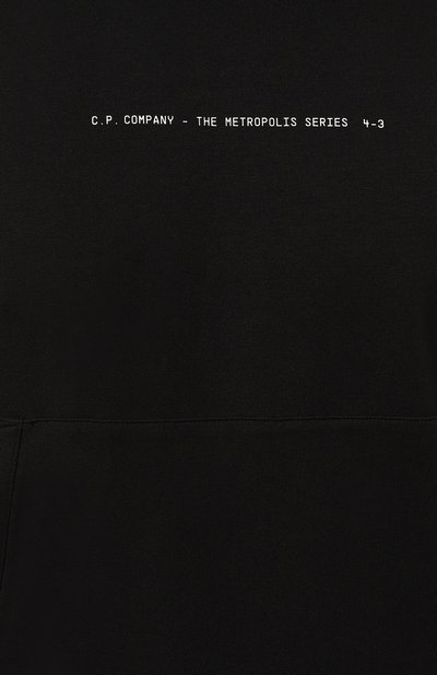 Хлопковое худи C.P. COMPANY черного цвета по цене 26350 руб., арт. 15CLSS051A006452W, фото 5 Хлопковое худи C.P. COMPANY, арт. 15CLSS051A006452W, фото 5
