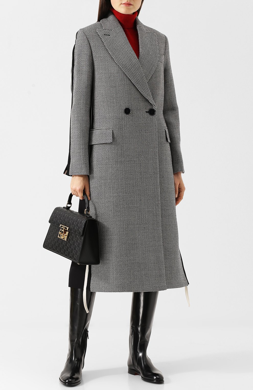 Кожаные сапоги на низком каблуке SANTONI, арт. WSRV56856BJ4CBGNN01, фото 2